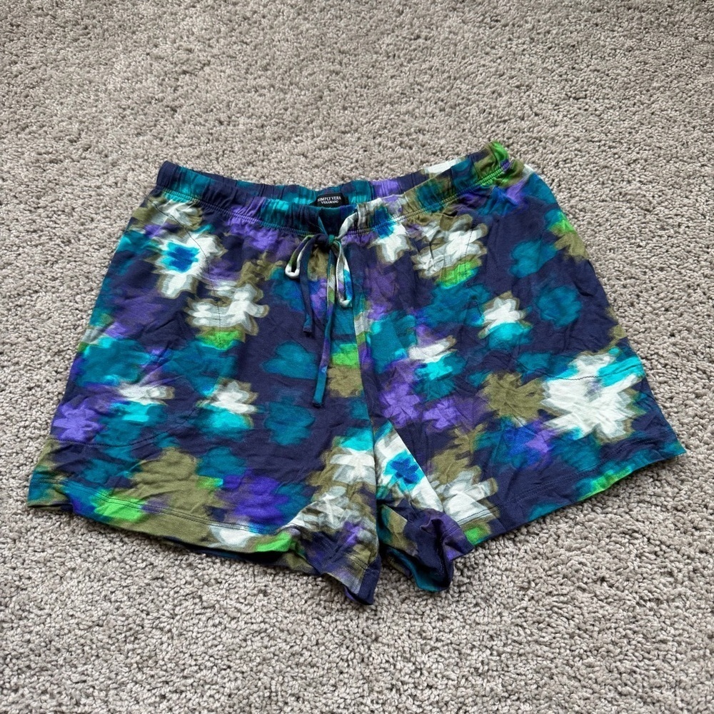 Simply Vera by Vera Wang Patterned Sleep Shorts Size Small